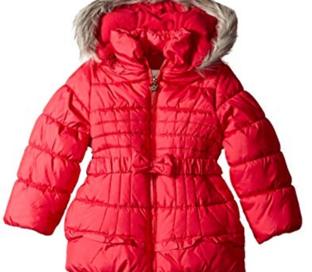 Jessica Simpson Little Girls' Puffer Coat with bow
